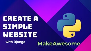How to create a Simple website in Django Python