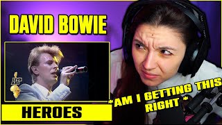 David Bowie - Heroes | FIRST TIME REACTION | (Live Aid, 1985)