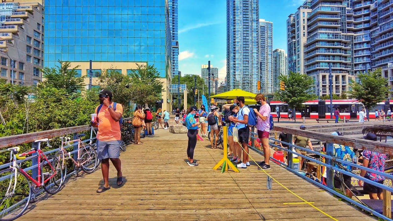Toronto Walk Queens Quay, Harbourfront YouTube