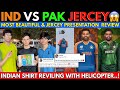 Ind vs pak jersey comparison helicopter reviling indian jersey made history