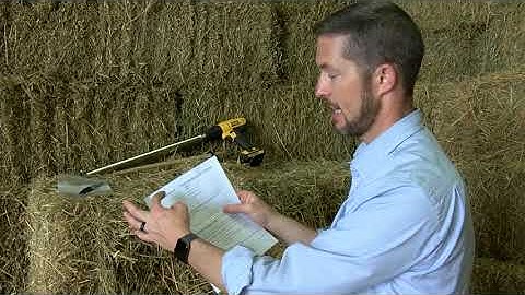 Taking Hay Samples