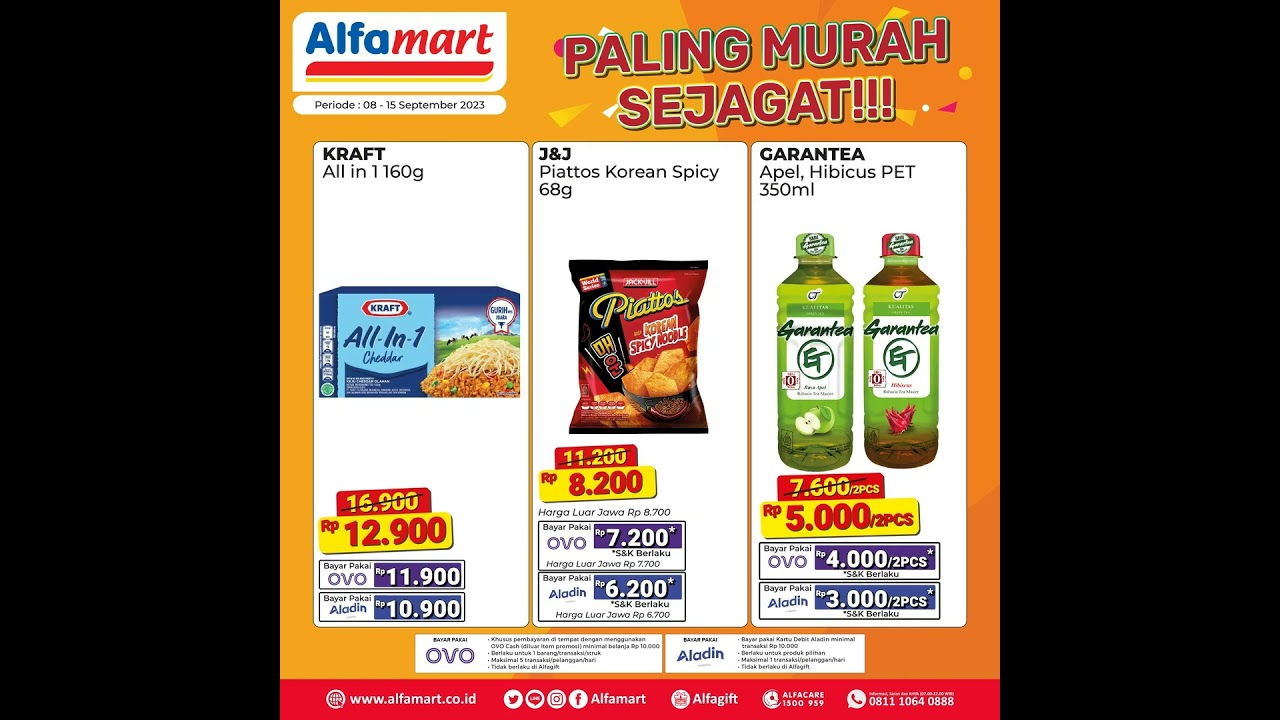 Paling Murah Sejagat Alfamart 8-15 September 2023 #alfamart #palingmurahsejagat #promoalfamart