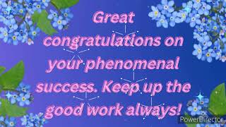 Detailed Congratulations | Success |Congratulations status | #statusvideo #wishes #congratulations #status Information