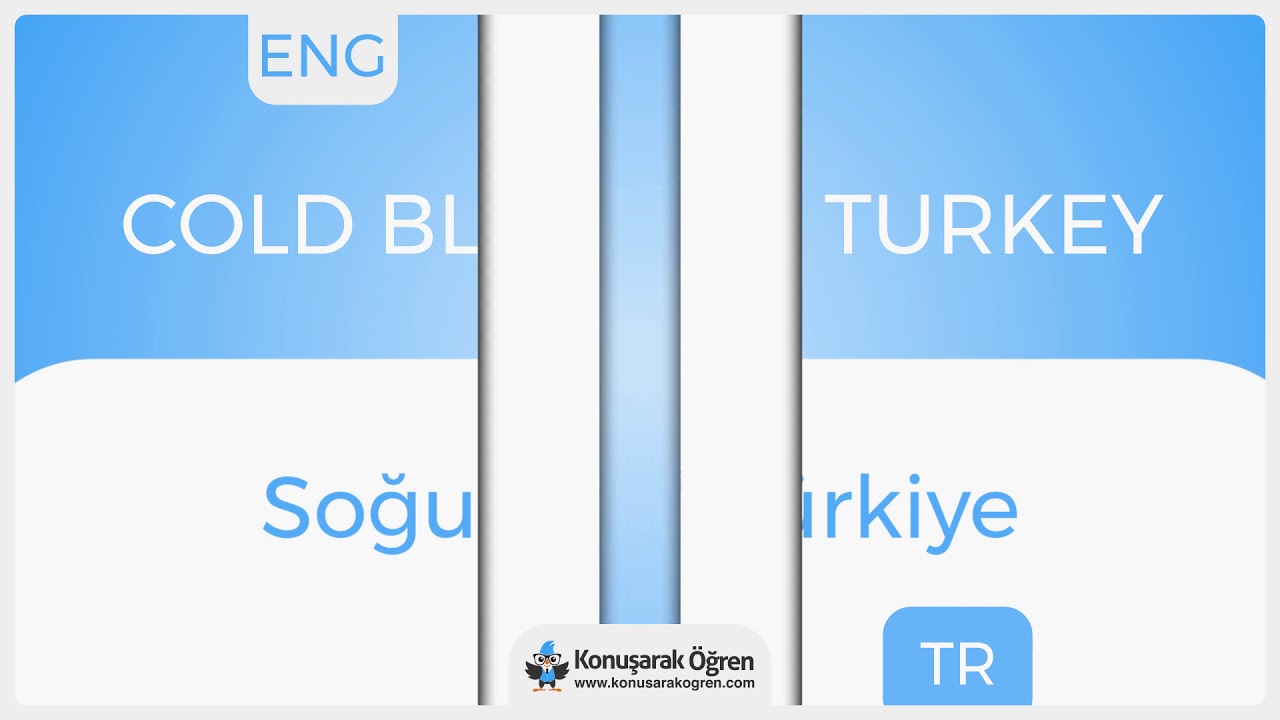 Cold Blooded Turkey Nedir? Cold Blooded Turkey İngilizce Türkçe Anlamı Ne Demek? Nasıl Okunur