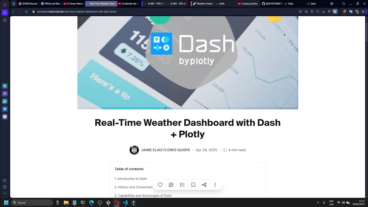 Weather Dashboard with Dash Plotly - YouTube
