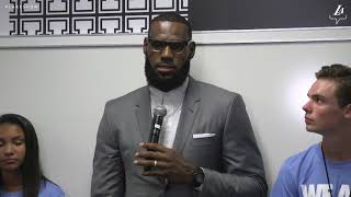 LeBron James at  I Promise School Dedication