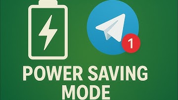 How to turn on power saving mode in telegram