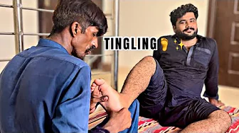 ASMR FOOT REFLEXOLOGY & LEG MASSAGE MEN FOR PAIN RELIEF AND RELAXATION | TINGLING MASSAGE ( OUTSIDE)
