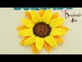 Bordar girasol 3D bordado tridimensional