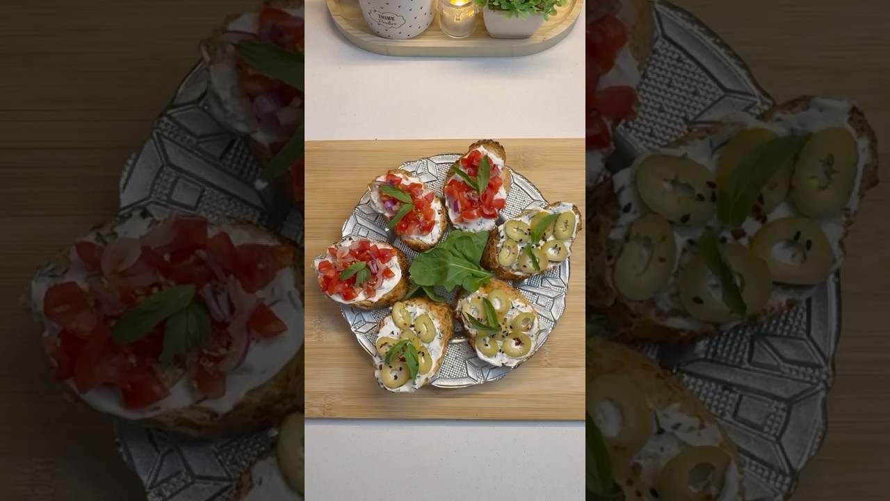 Bruschetta✨Ekmek Üstü Pratik Atıştırmalık