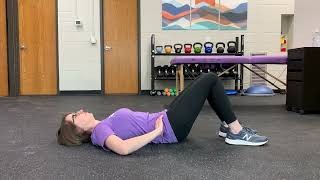 Hooklying Posterior Pelvic Tilt | Oconomowoc’s Best Physical Therapy | Resilience RX