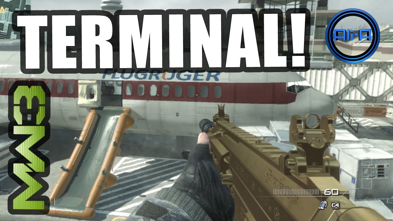 NEW! MW3 "TERMINAL" Gameplay FREE Multiplayer Map Pack DLC! (Modern