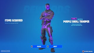 How To Get Purple Skull Trooper Skin Now Free In Fortnite Unlock Purple Grow Skull Trooper Skin