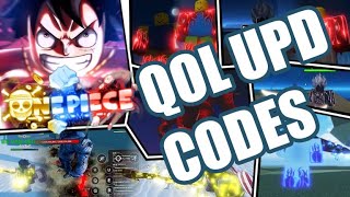 [ROBLOX] [QOL UPD +📈] AOPG CODES | A ONE PIECE GAME | HOW TO REDEEM CODES?