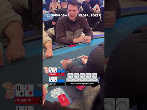 PHIL HELLMUTH AT RISK! - WSOP $25,000 Super Main Event | WSOP Paradise #shorts #wsop
