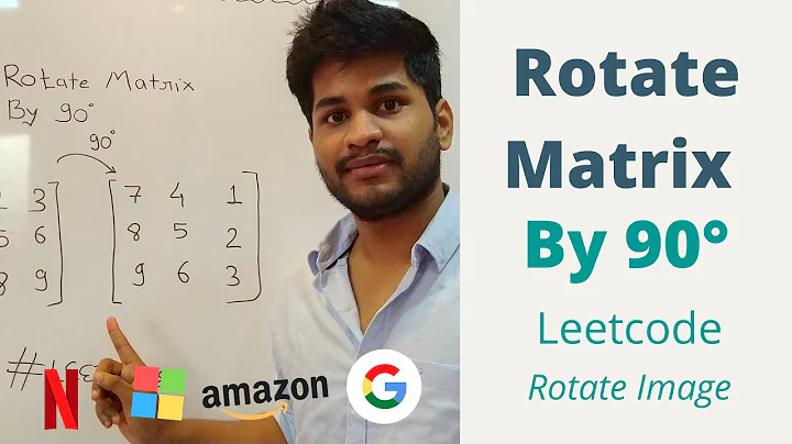 Rotate Matrix By 90 Degree || Rotate Image(Clock Wise) || Leetcode (Mirror Image)