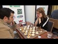 GM Gadir Guseinov - WFM Elizabete Limanovska, Rapid chess, Sicilian Rossolimo