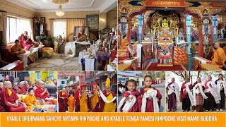 Kyabje Drubwang Sangye Nyenpa Rinpoche & Kyabje Tenga Yangsi Rinpoche Visited Namo Buddha | March 1