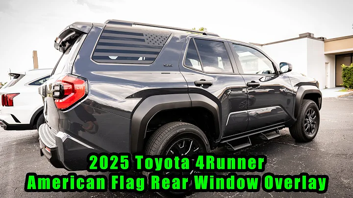 2025 Toyota 4Runner American Flag Window Graphic Install Vinyl Decal Sticker