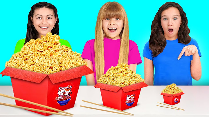 BIG, MEDIUM or SMALL FOOD CHALLENGE!