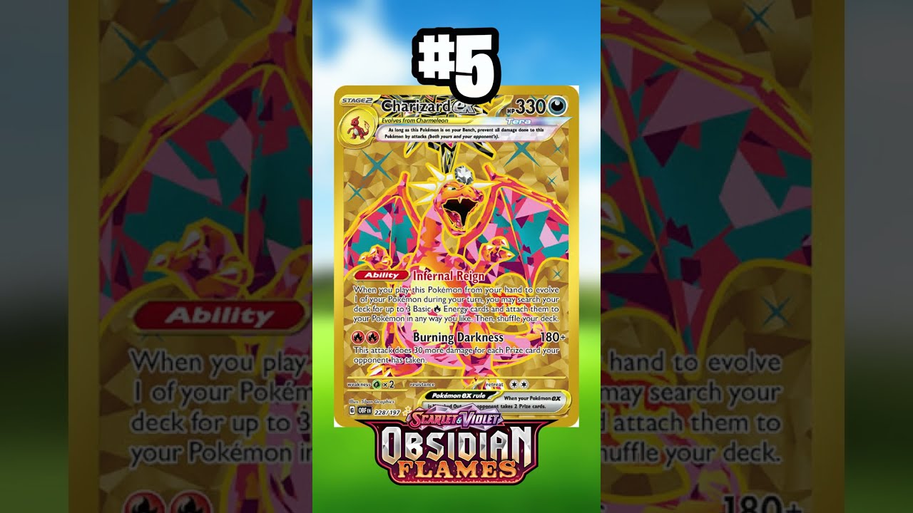 Top 10 Coolest Obsidian Flames Pokemon Cards 