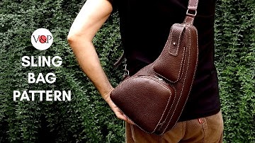 Leather Sling Bag Pattern (Pattern in Description)