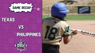 Game Highlights: Philippines defeats Texas | Junior League Softball World Series screenshot 5