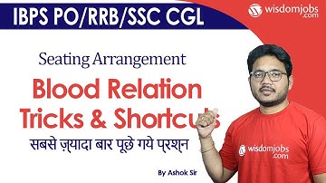 IBPS PO/RRB/SSC CGL | Seating Arrangement With Blood Relation Tricks & Shortcuts @Wisdom  jobs