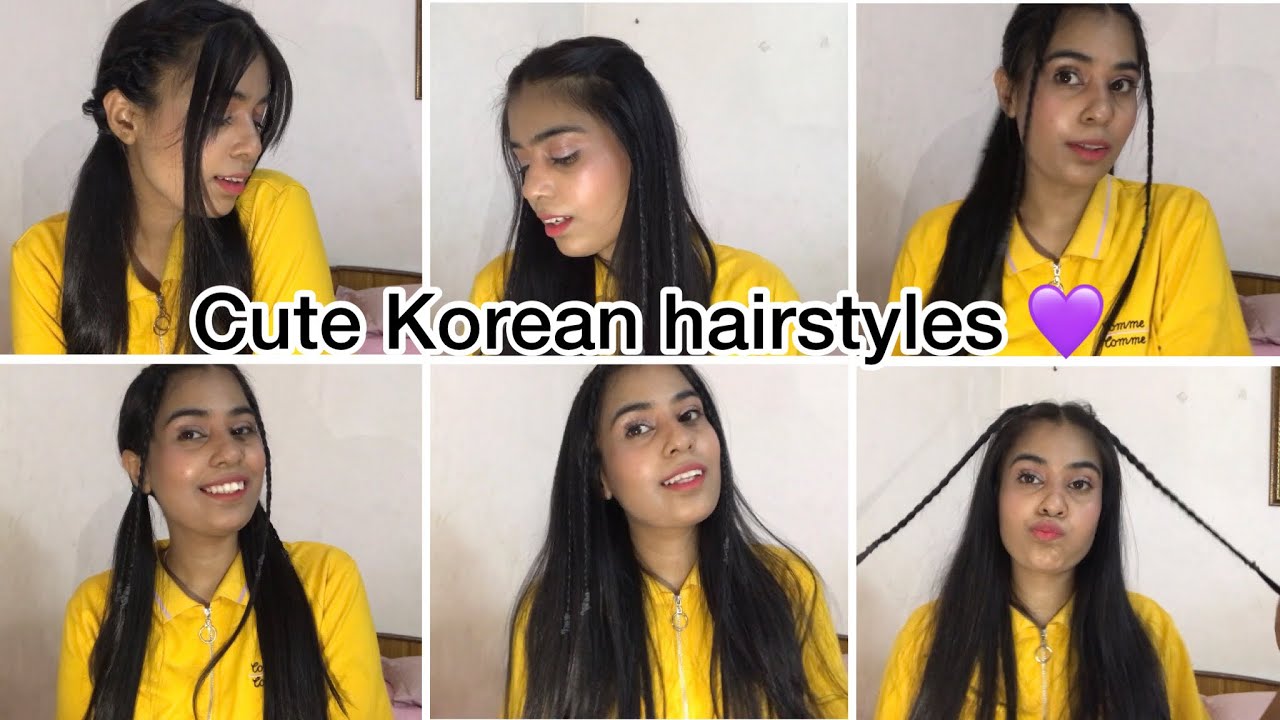 Cute korean hairstyles #youtube #nitisha #koreanhairstyle #hairstyle # ...