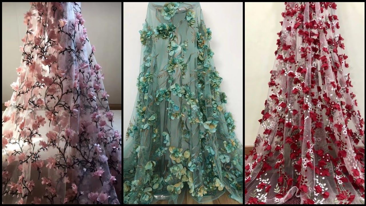Gorgeous and Unique Embroidered Lace Fabric/Net Detail video