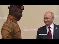 Burkina Faso Leader Ibrahim Traore  Meets Vladimir Putin In Full Military Gear