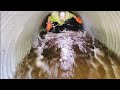 Empty Culvert Starts Blasting As I Unclog. Beaver Hunters