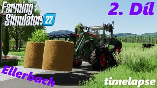 Lisování a svoz slámy | Ellerbach | Farming Simulator 22 | 2. Díl