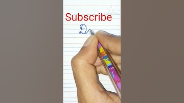 How to write DOG cursive writing Cursive writing 😍#cursivewriting 😍#handwriting 😍#kindergarten