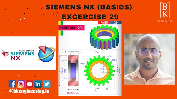 Siemens NX Basic Exercise 29 | Part Modelling | Mechanical Engineering | BK Engineering