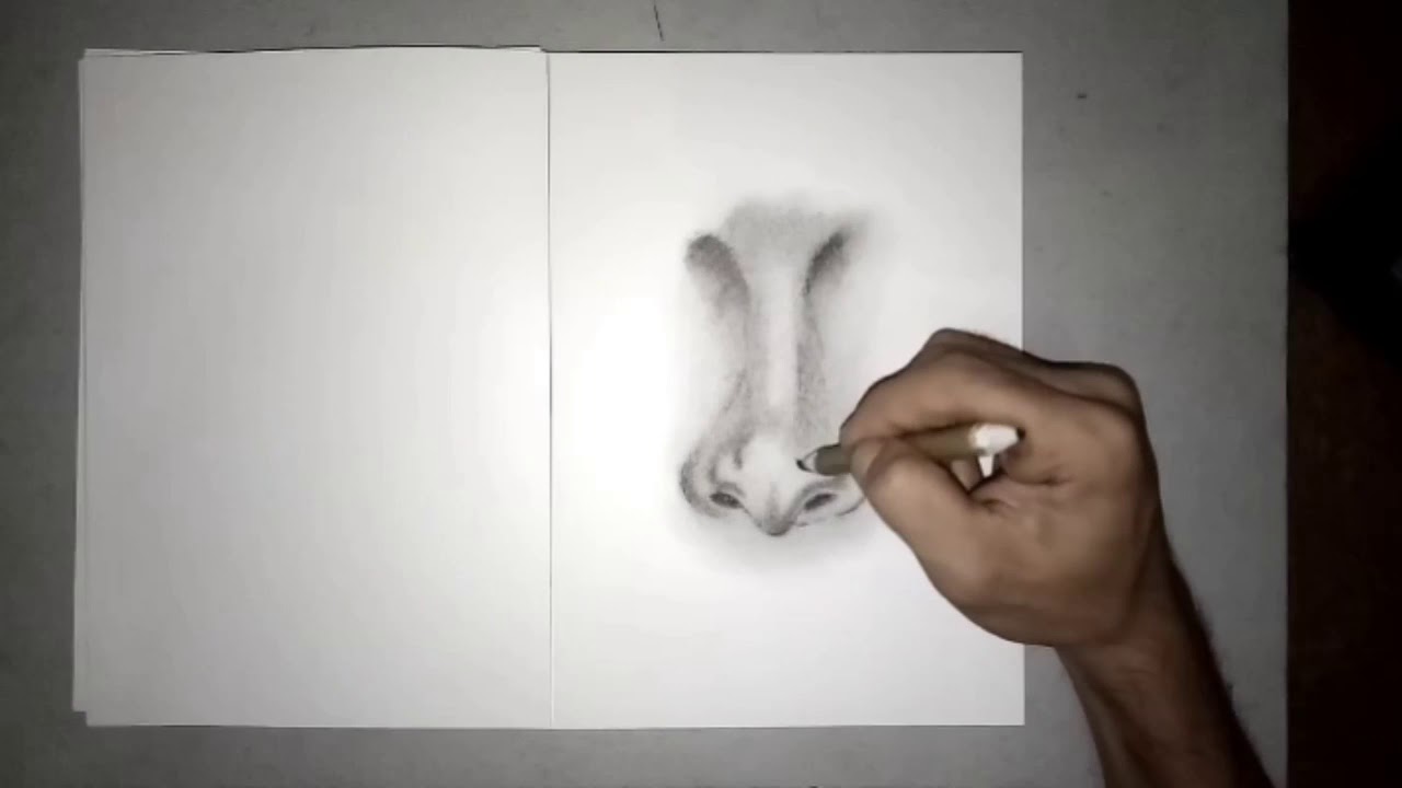 MENGGAMBAR HIDUNG | NOSE SKETCH | SKETCH ART - YouTube