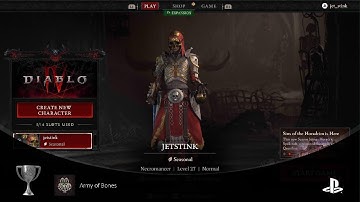 Diablo IV Army Of Bones Trophy