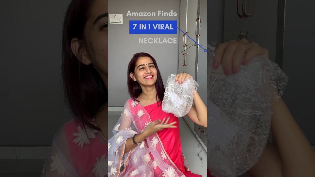 7 in 1 viral necklace from Amazon #youtubeshorts #shorts #fashion #necklace