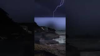 Ocean Thunderstorm Sounds with Lightning Strikes ⚡