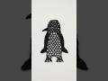 レース編み絵「ペンギン」 #shorts