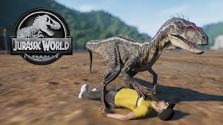 [4K] Jurassic World Evolution : All Carnivores Human Hunting Motion