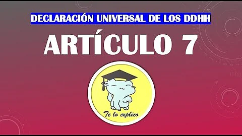 ¿Qué significa el artículo 7 de los derechos humanos?