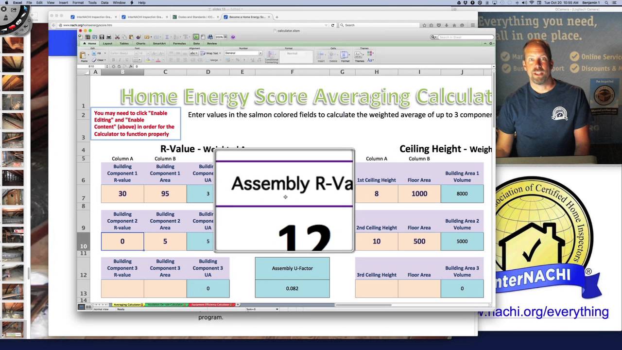 Calculate the R-Value Weighted Average of the Attic Floor - YouTube