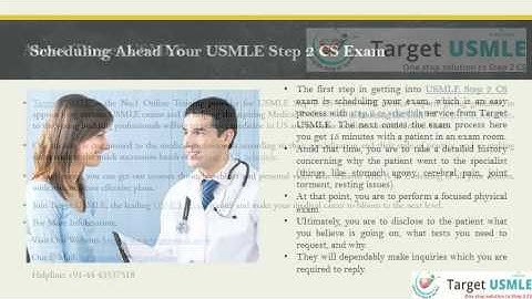 Schedule Ahead your USMLE Step 2 CS Exam