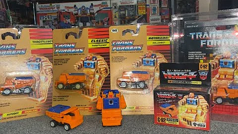 Transformers generation one Wideload review. G1 throttlebot 1987 takara classic gold collection Mosc