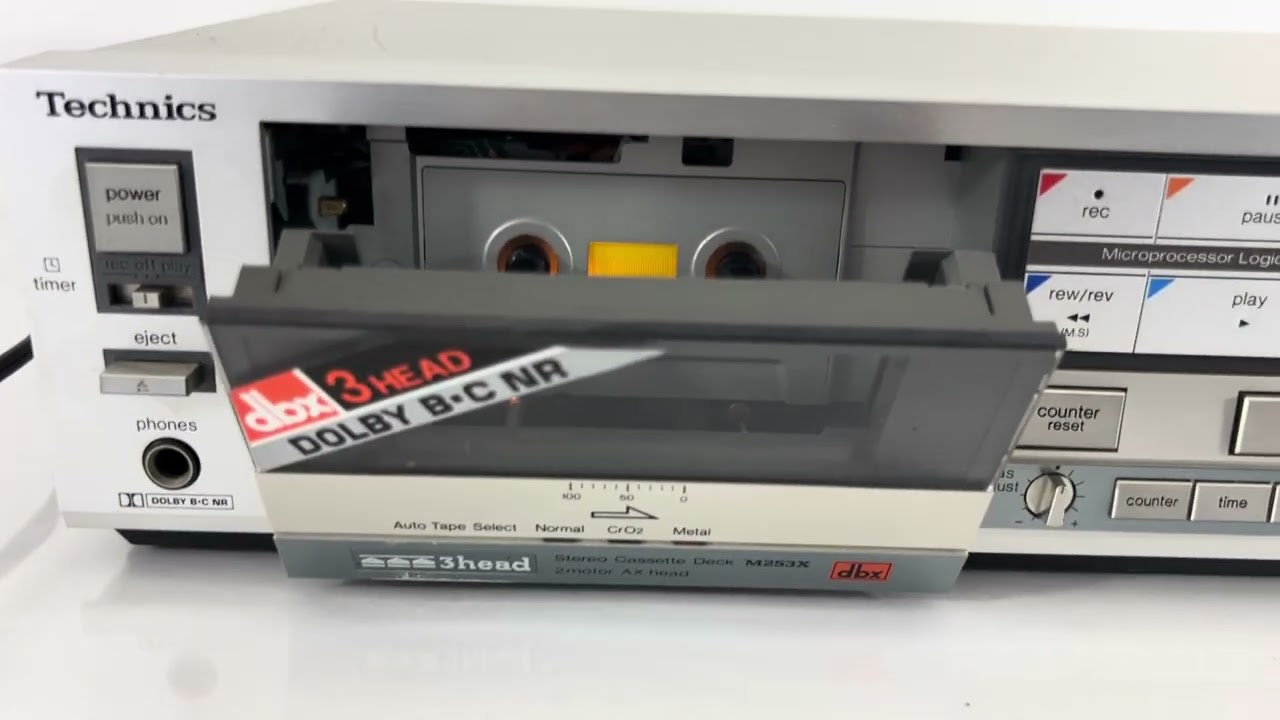 TECHNICS RS-M253X Stereo Cassette Deck dbx 3 Head Dolby B-C NR - For Parts