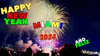 New Year’s Eve 2024 Bayfront Park Bayside Miami Florida USA 4K