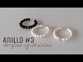 💍Cómo hacer anillos simples ajustables con perlas y cristales | Accesorios con alambre - Diy Cute