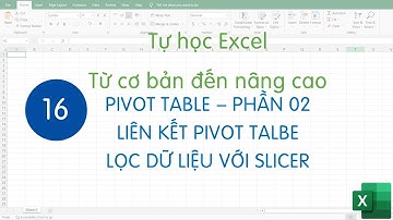 Tự học excel - Bài 16 - PIVOT TABLE - Liên kết các Pivot Table và lọc dữ liệu động với SLICER