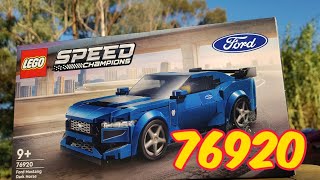 Building LEGO speed champions set 76920: Ford Mustang Dark Horse
